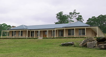 Paal kit home's Castlereagh based design built by owner builders in Kenthurst, NSW