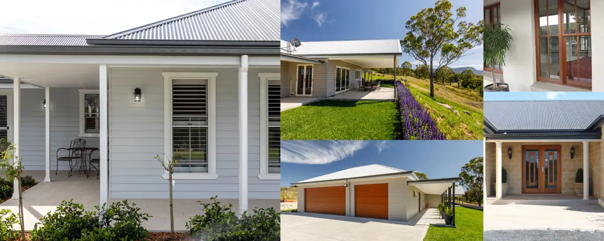 Kit home external extras including Verandahs, Alfrescos, Windows/Doors, Garages & Carports
