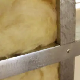 R2 insulation batts in wall steel frame