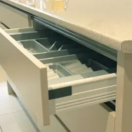 Kitchen drawer open