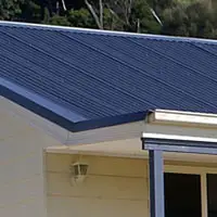 Corrugated iron roofing and verandah guttering