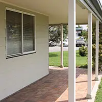 KIT HOME VERANDAHS: Verandahs are included as illustrated