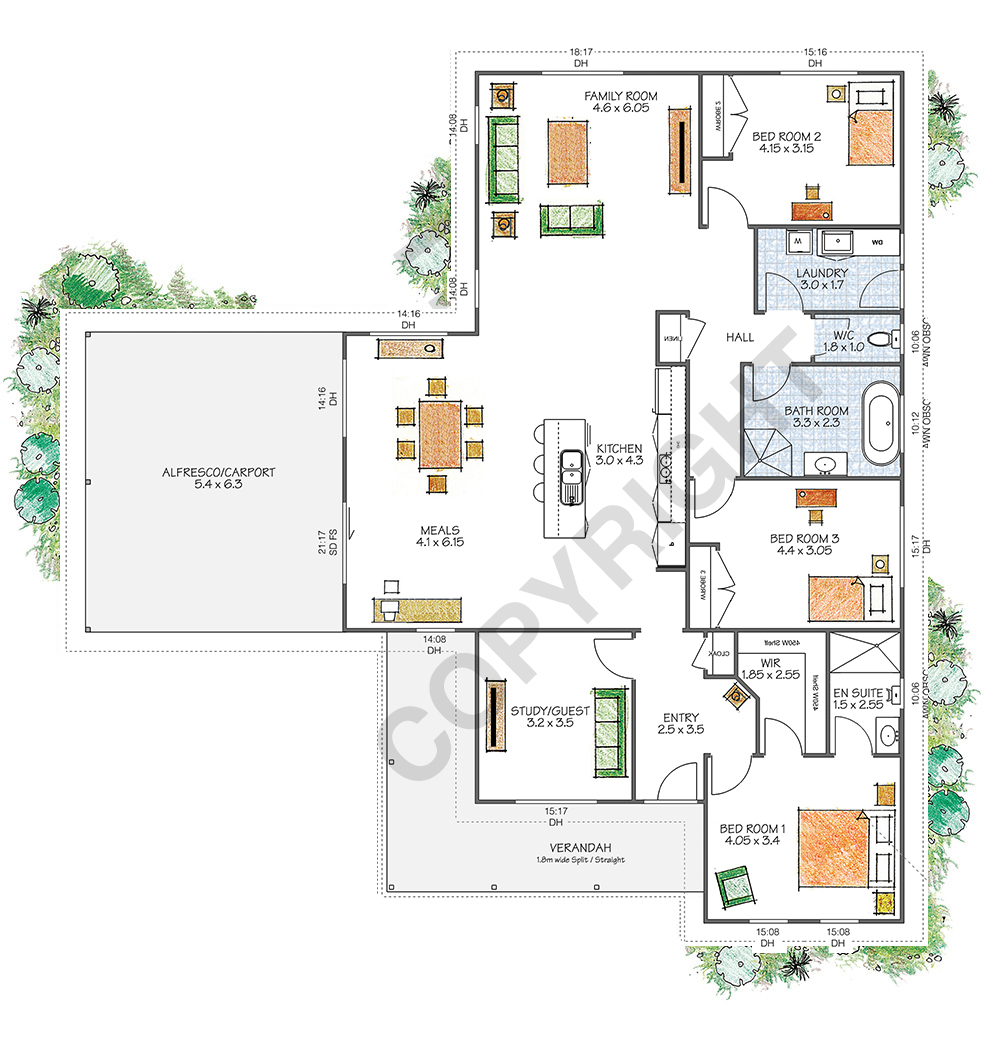 The Avalon floor plan