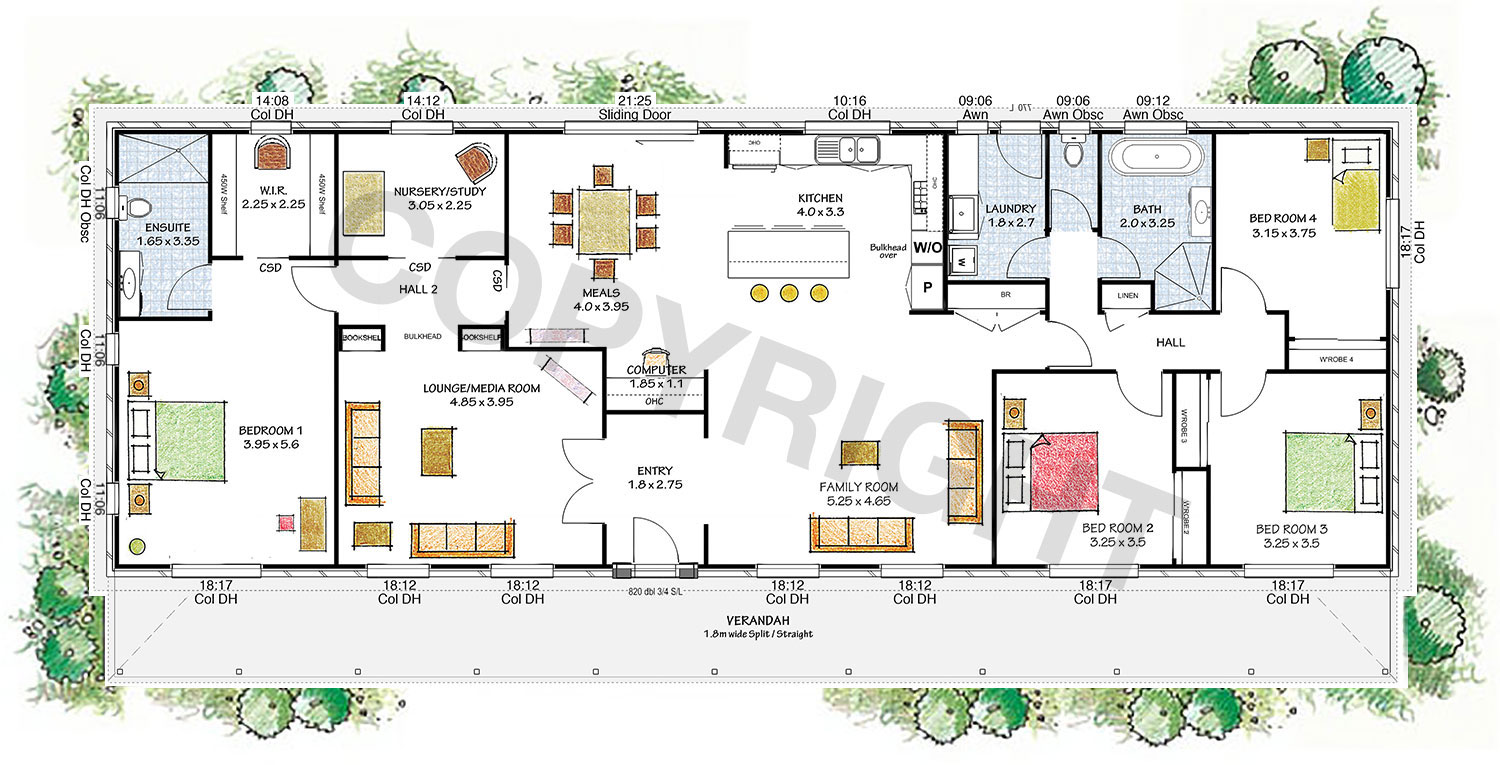 The Elizabeth Reversed floor plan