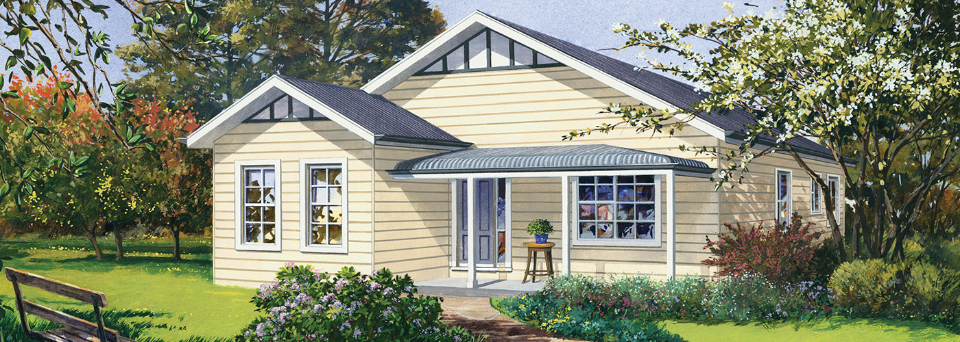 The Fitzroy, Build your own Paal 3bedroom kit home