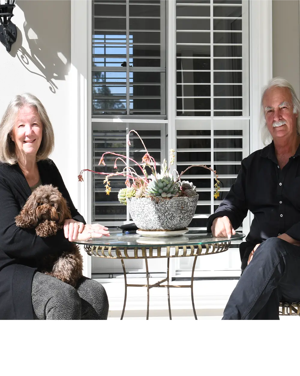 Stephen and Catherine Lincoln in front of their new kit home