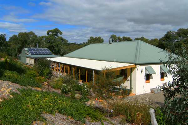 View of verandah from to of hill